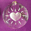 Personal Protector- 38mm Energized Heart Pendant, Gold Energem-P